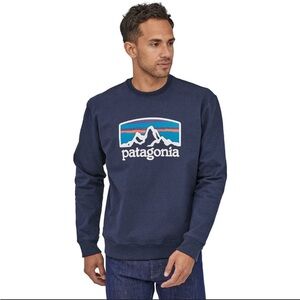 Men's Patagonia Fitz Roy Horizons Uprisal Crewnexk Navy